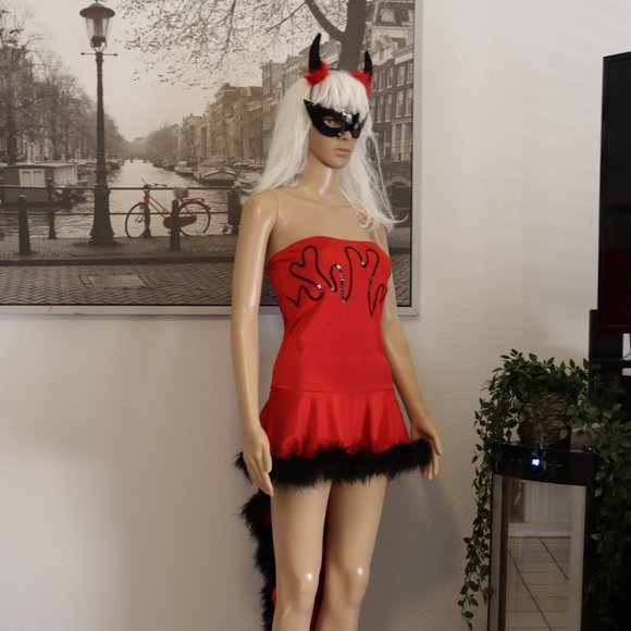Halloween Dresses Devilishly Sexy Bad Santa Halloween Costume Red